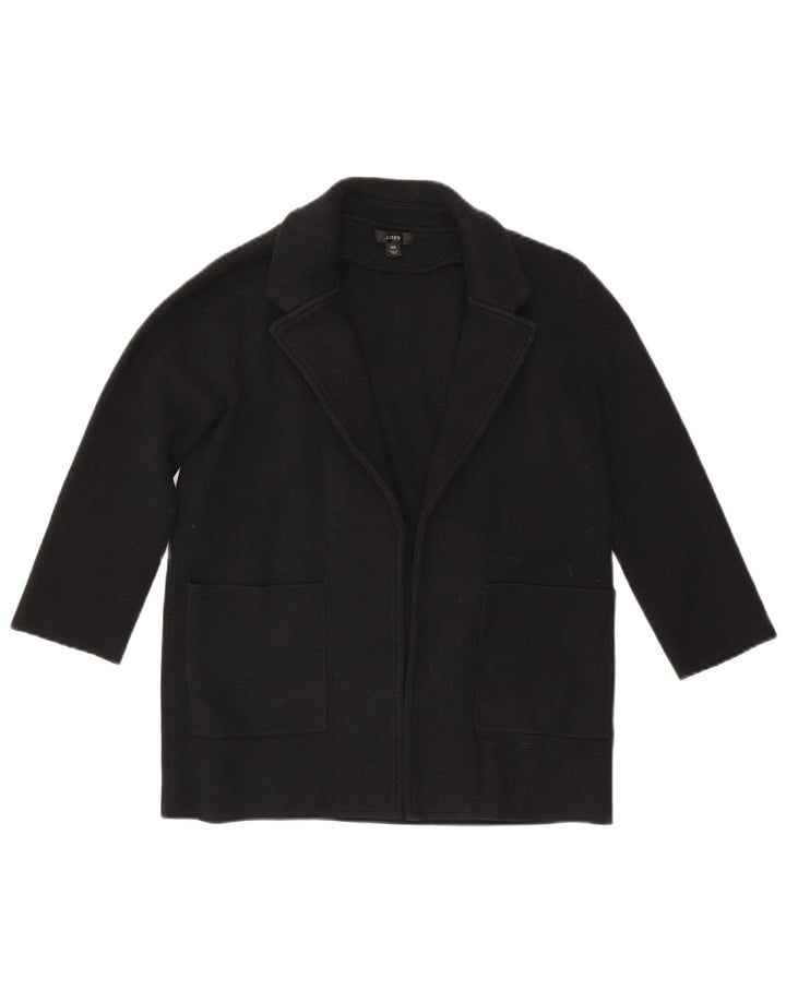 J. Crew Jaqueta blazer feminina oversized manga 3/4 aberta Reino Unido 6 XS azul marinho