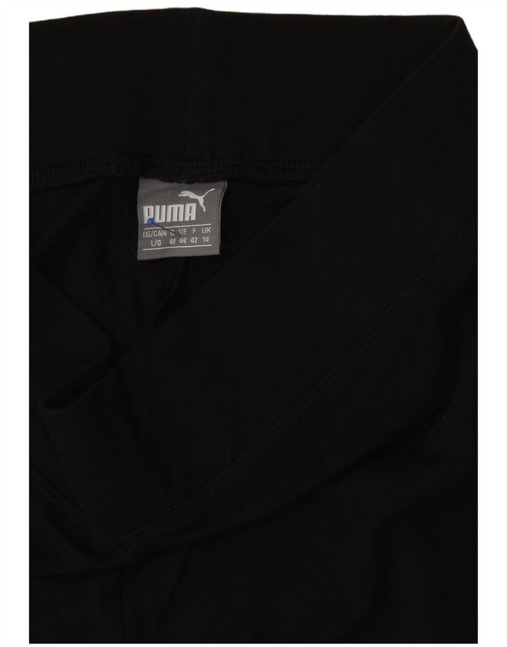 Leggings Puma Feminino UK 14 Grande Algodão Preto