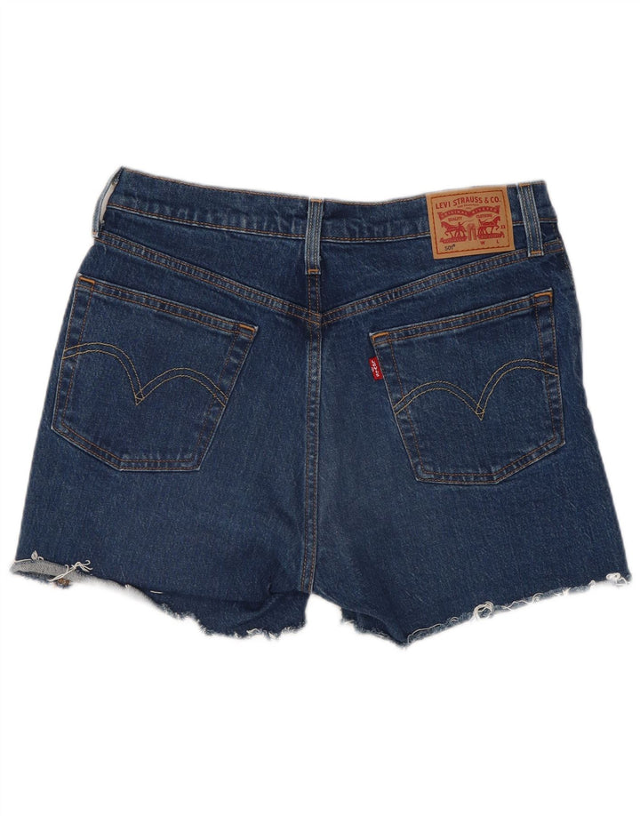 Shorts jeans feminino 501 da Levi's W29 algodão azul médio
