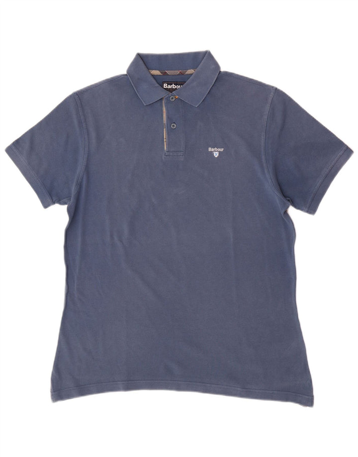 Camisa polo masculina Barbour grande azul