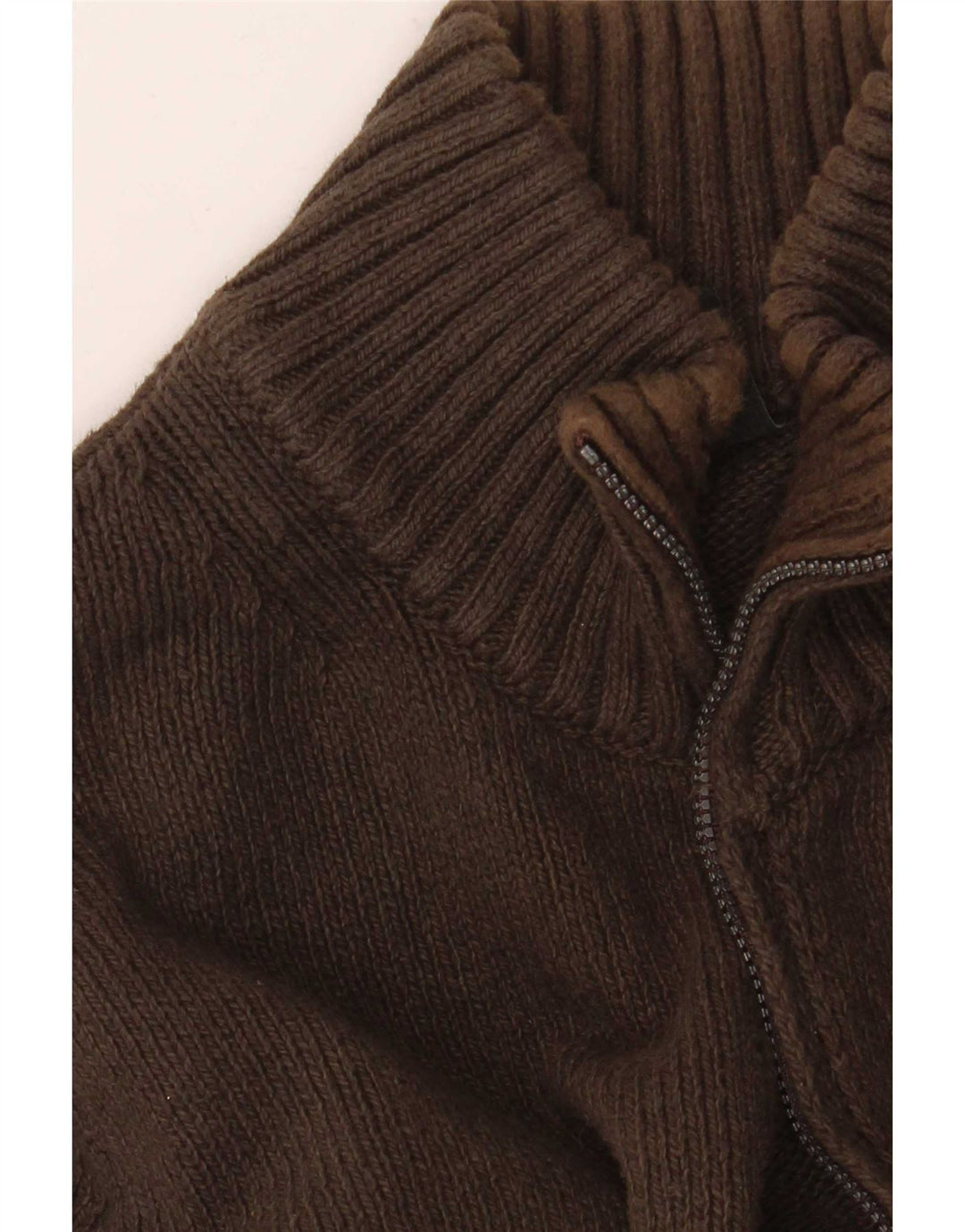 Murphy & Nye Suéter masculino Sailmakers Cardigan pequeno algodão marrom