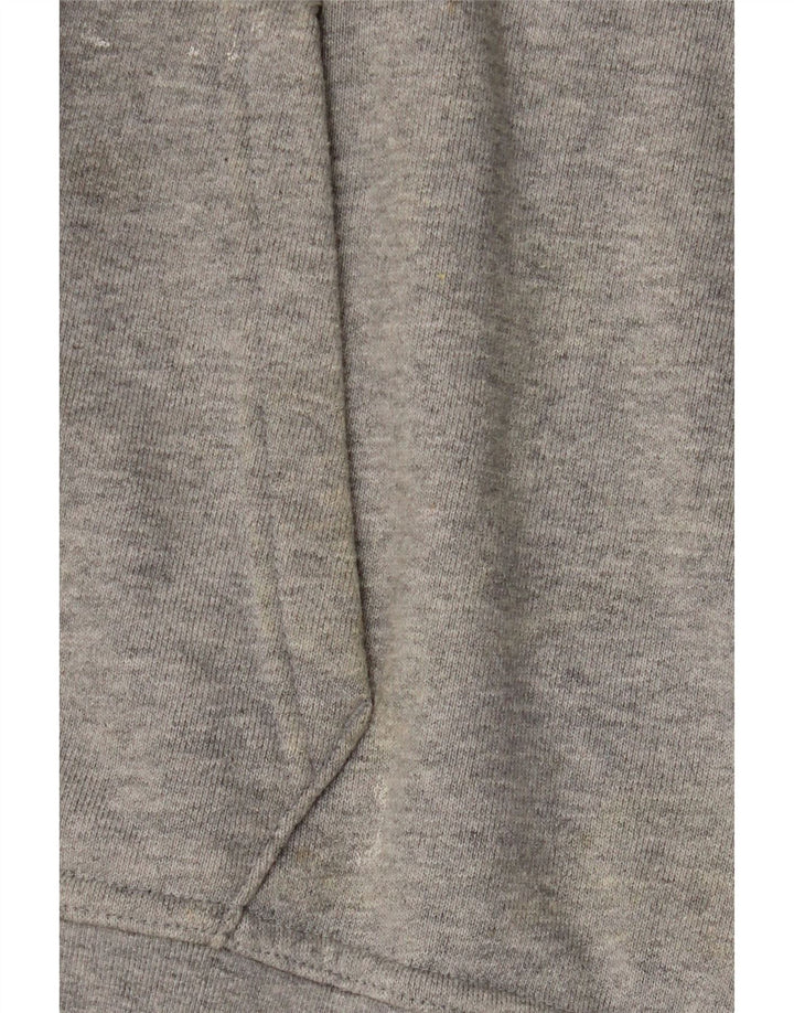 Adidas Womens Oversized Hoodie Jumper UK 14 Médio Cinza Algodão