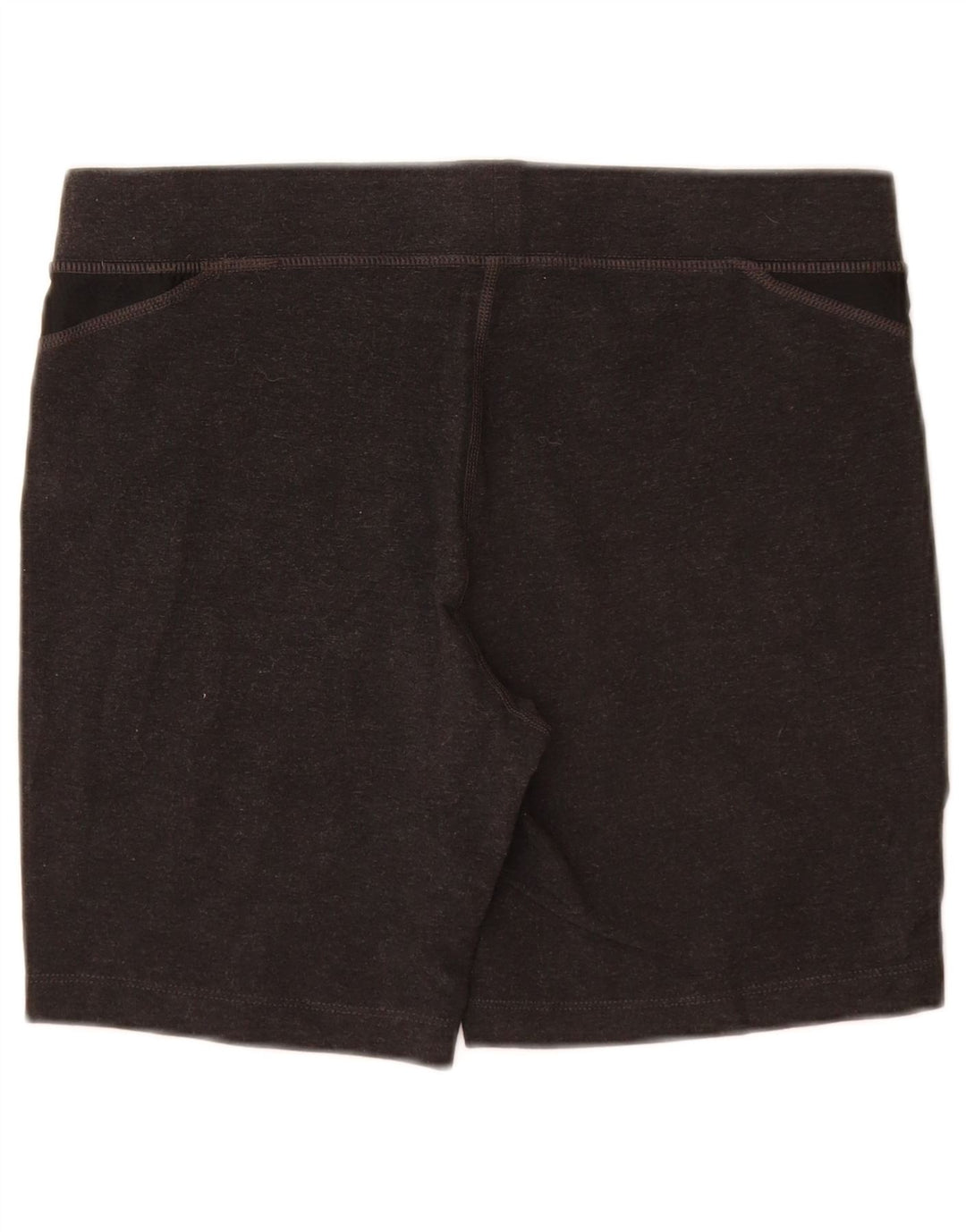 Shorts esportivos femininos FILA UK 8 pequeno algodão colorblock cinza