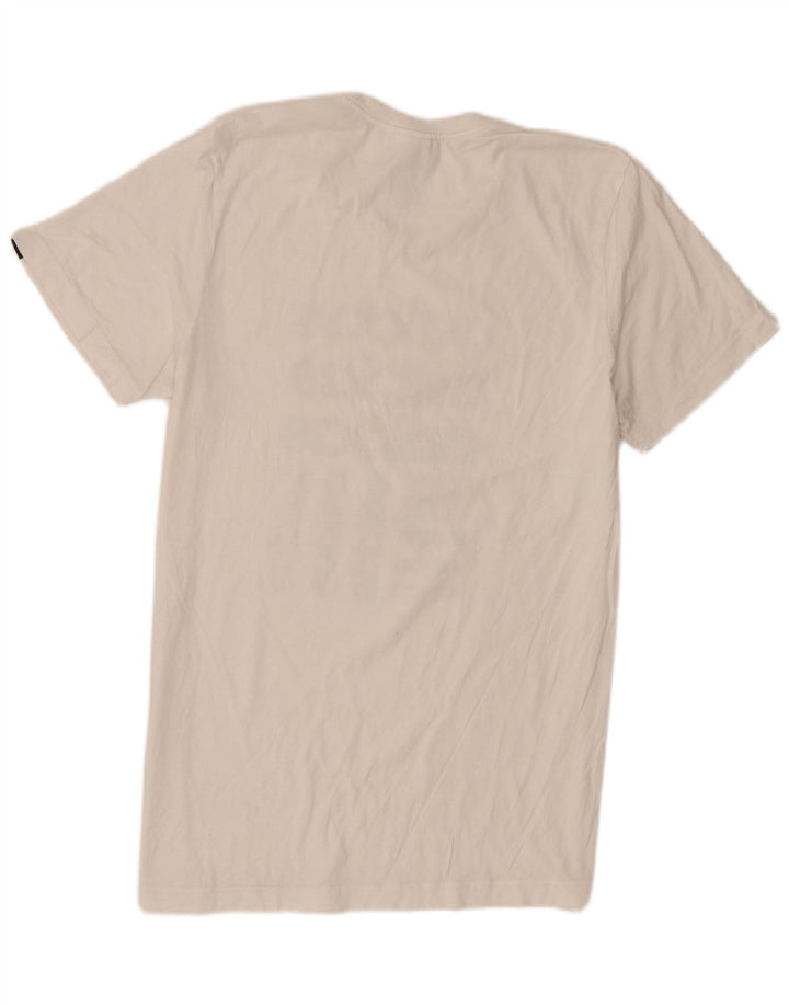Adidas Mens Graphic T-Shirt Top Médio Algodão Branco