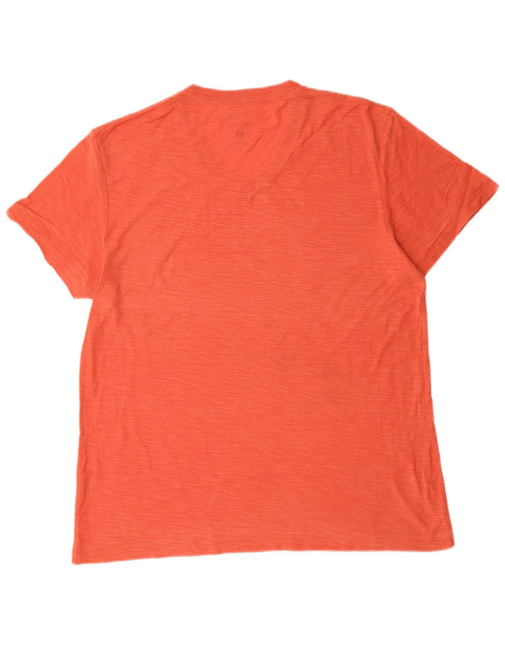 Camiseta masculina CALVIN KLEIN algodão laranja médio