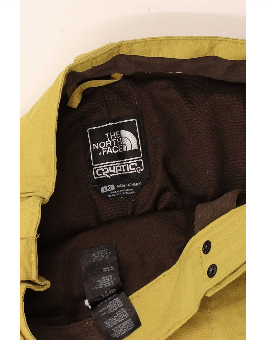 Calça de esqui cargo masculina The North Face grande nylon amarelo