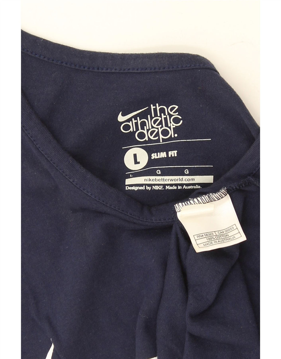 Colete gráfico Nike masculino Slim Fit top grande algodão azul marinho