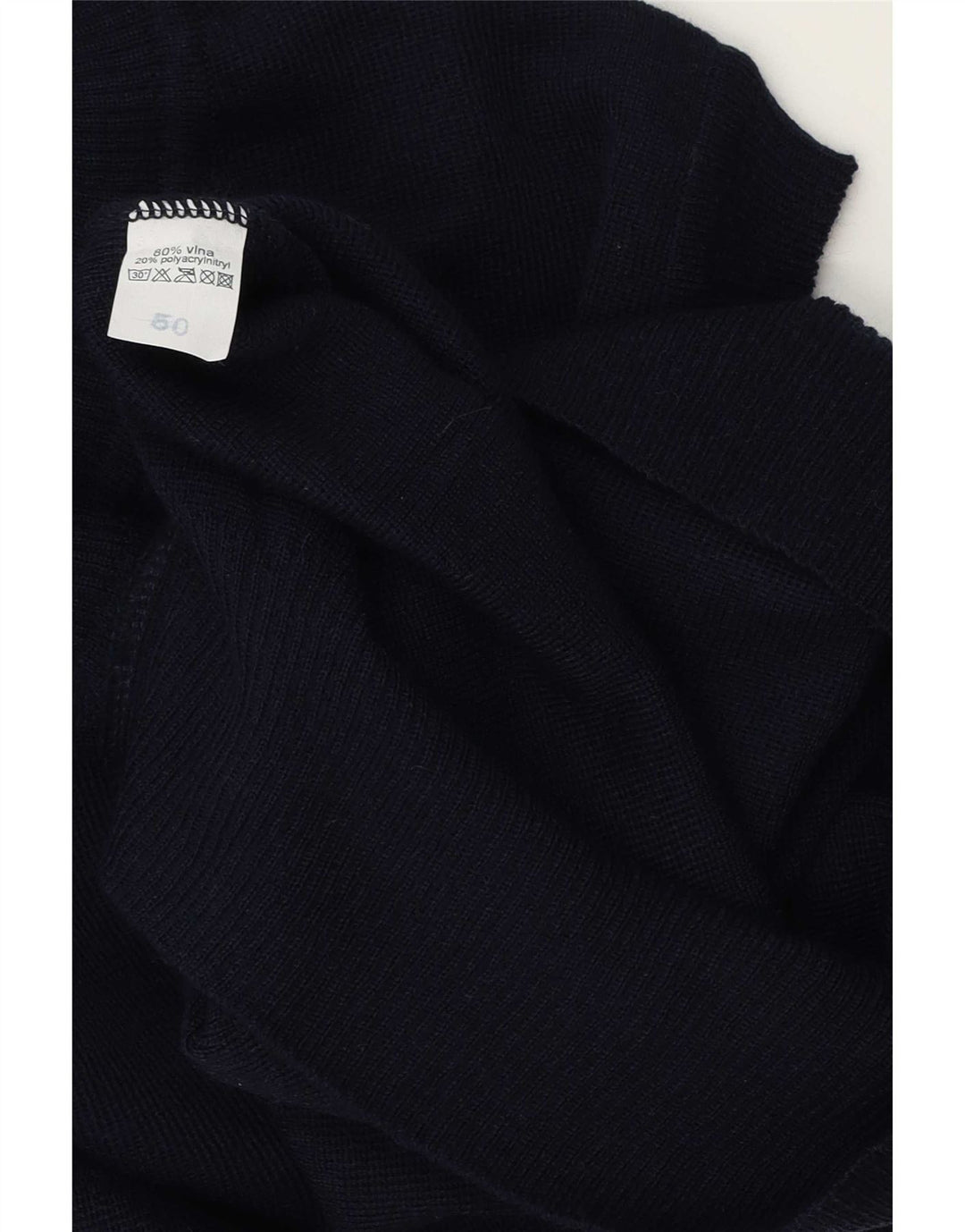 Colete masculino vintage regata EU 50 médio azul marinho poliacrílico