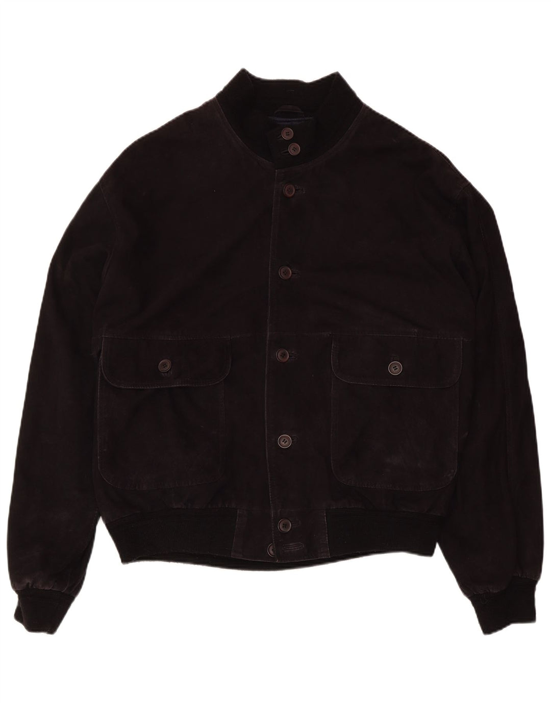 Jaqueta bomber masculina de camurça ZARRO IT 54 2XL couro preto