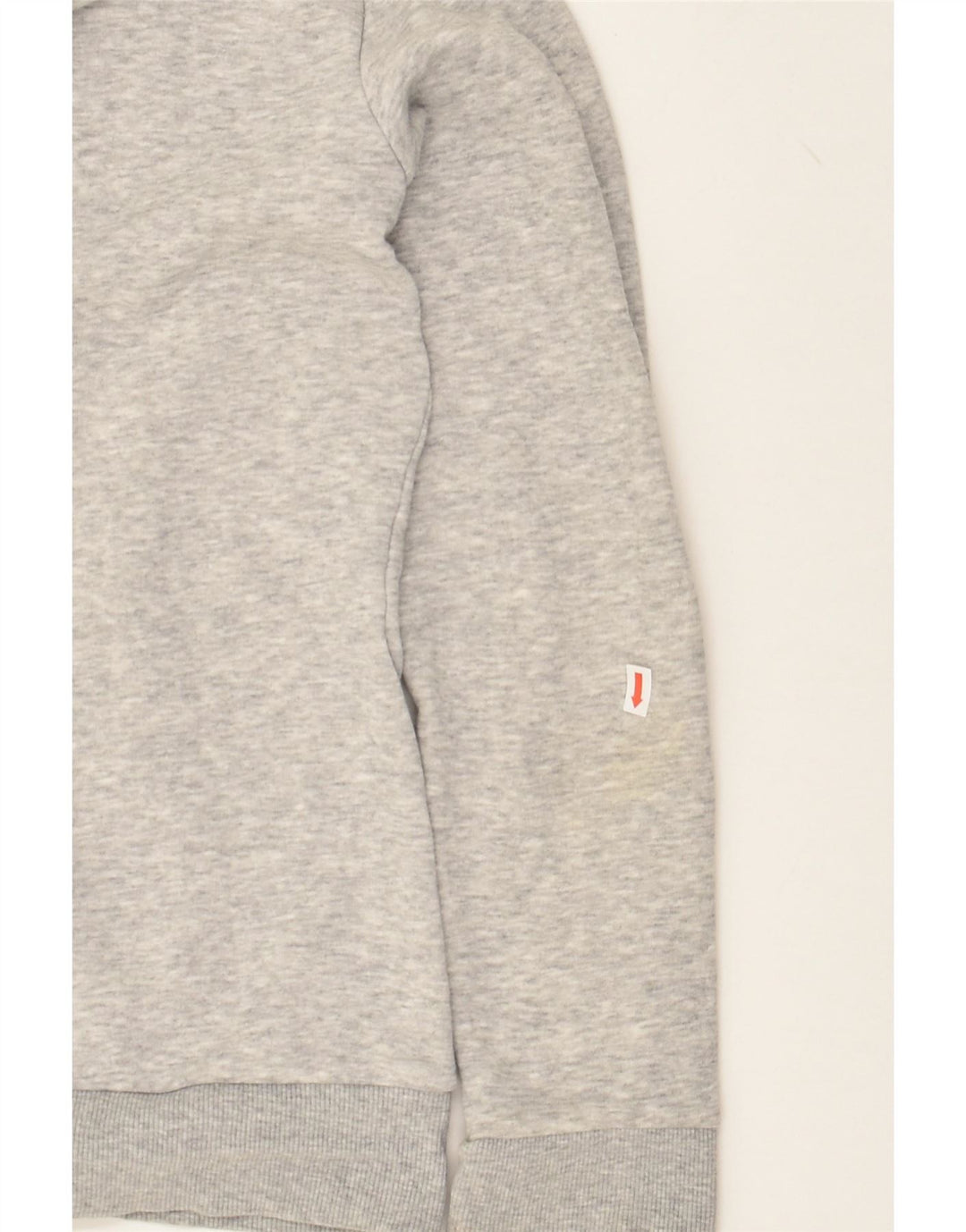 PUMA Womens Graphic Zip Hoodie Sweater UK 12 Medium Grey Cotton Vintage Puma and Second-Hand Puma from Messina Hembry 