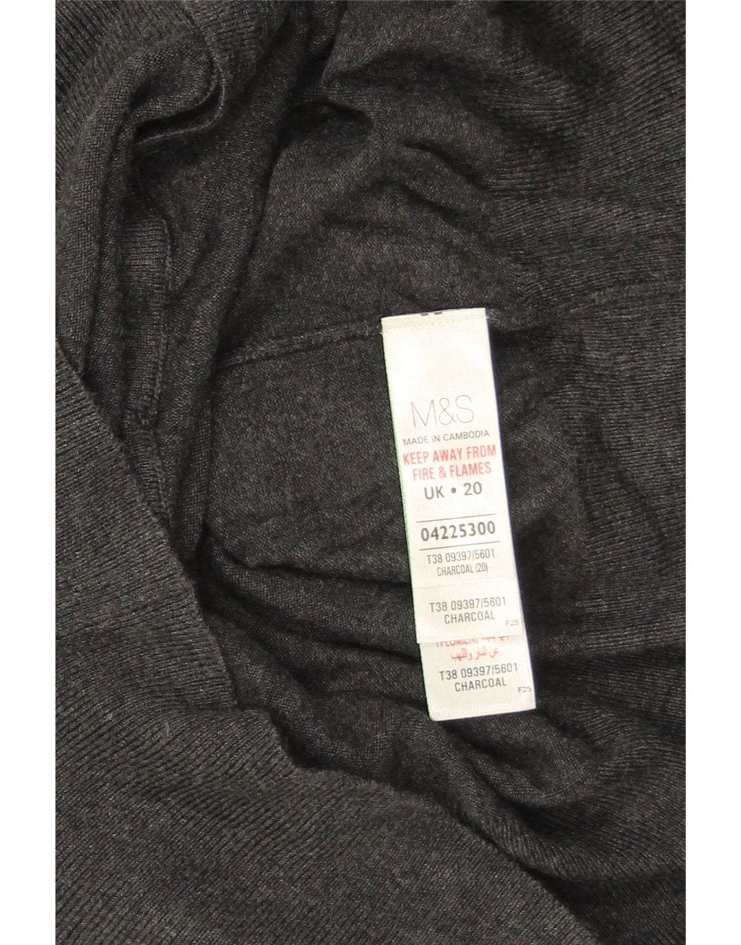 Suéter cardigã feminino Marks & Spencer UK 20 2XL cinza viscose