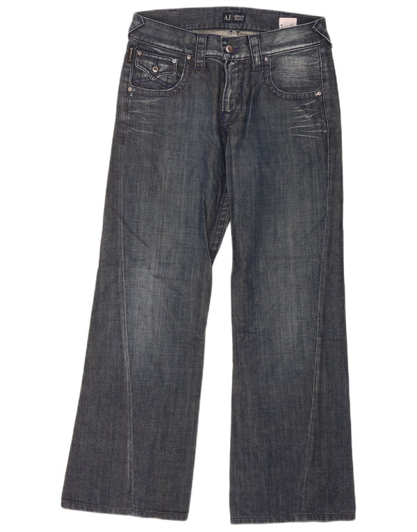 Armani Masculino Bootcut Jeans W29 L30 Azul Algodão