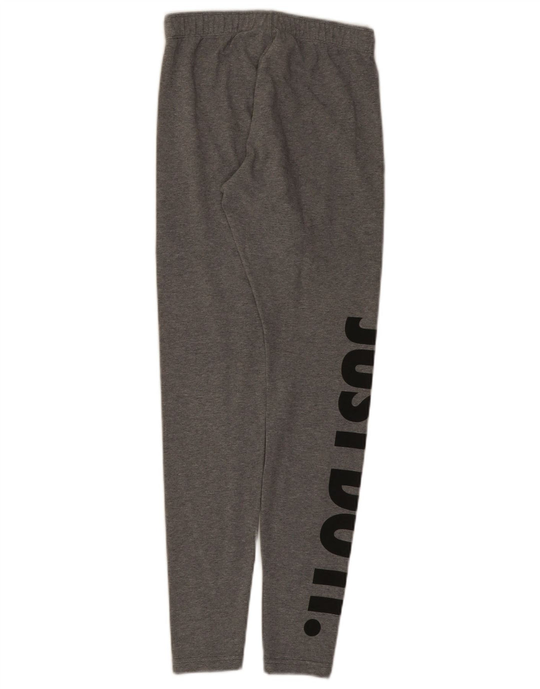 Leggings Nike Femininas Graphic UK 8 Pequenas Cinza Flecked Algodão