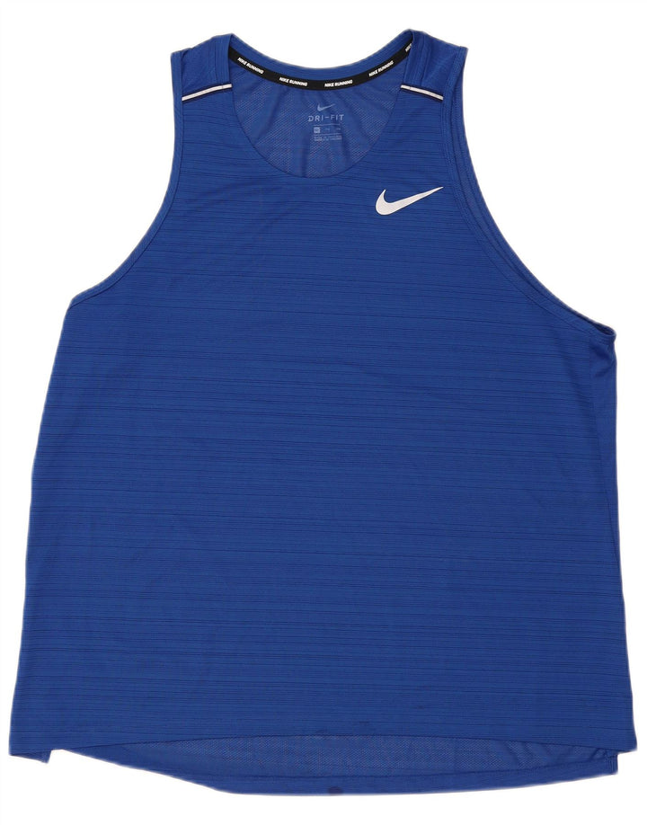 Camiseta Nike Masculina Dri Fit Top 2XL Azul