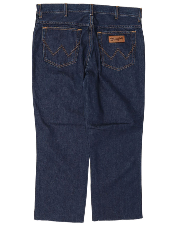 Wrangler Masculino Texas Straight Jeans W38 L27 Azul Marinho Algodão
