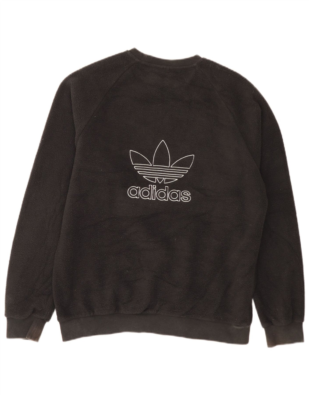 Adidas Mens Graphic Fleece Jumper Médio Preto Poliéster