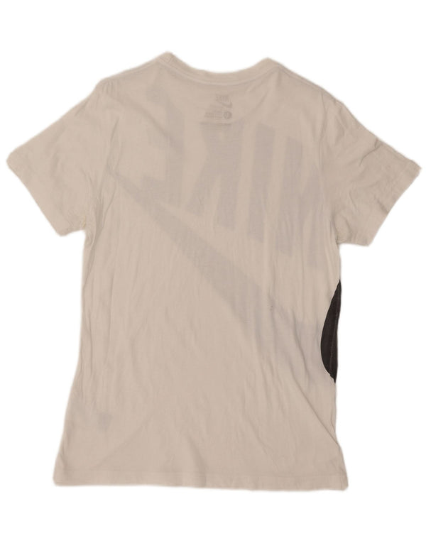 Camiseta Nike Masculina Slim Fit Graphic Top Grande Algodão Branco