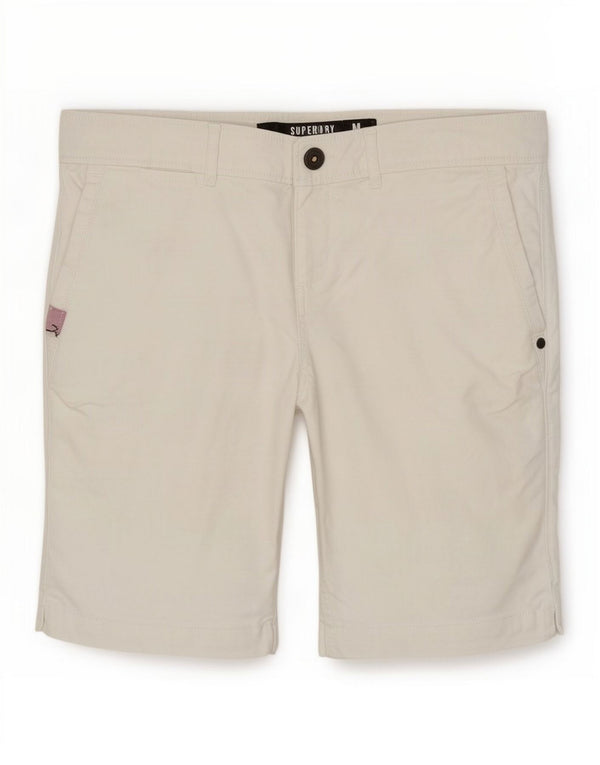 Shorts Chino Feminino Superdry Médio W30 Algodão Branco