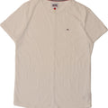 TOMMY HILFIGER Mens T-Shirt Top Medium White Cotton Vintage Tommy Hilfiger and Second-Hand Tommy Hilfiger from Messina Hembry 