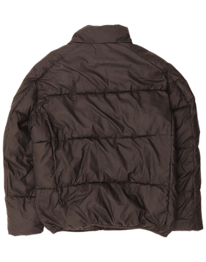 Jaqueta acolchoada masculina Zara UK 40 grande poliéster preto