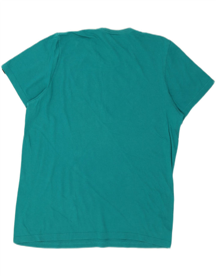 ADIDAS Mens Graphic T-Shirt Top Large Turquoise Cotton Vintage Adidas and Second-Hand Adidas from Messina Hembry 