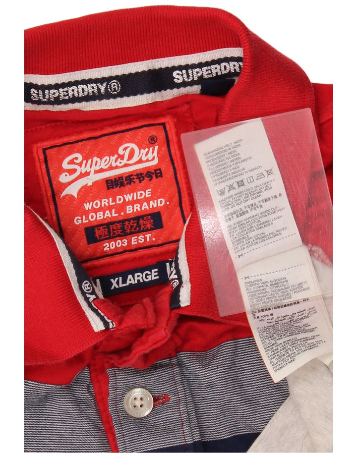 Camisa polo masculina Superdry XL colorido Colourblock algodão