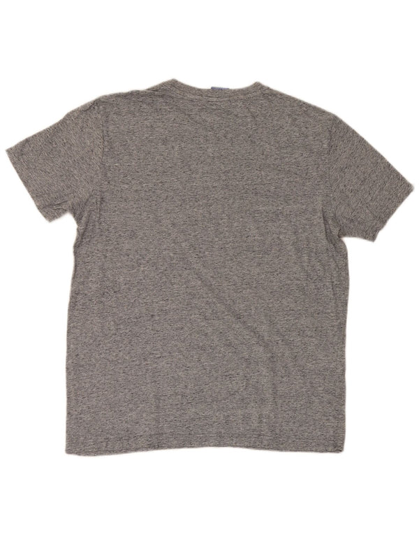 Camiseta masculina estampada Champion grande cinza manchado
