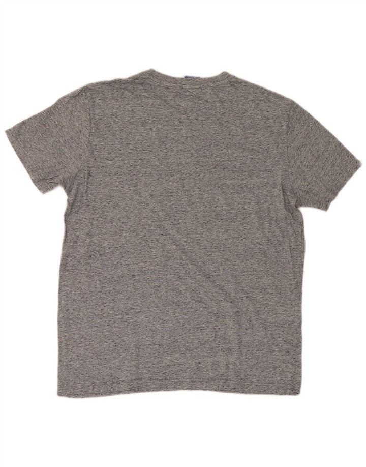 Camiseta masculina estampada Champion grande cinza manchado