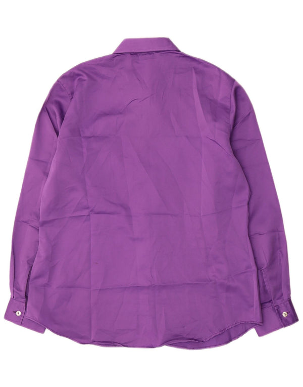 E Camisa Feminina Blusa IT 48 XL Roxo Poliéster