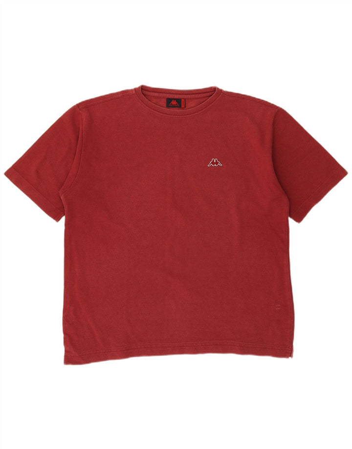 Camiseta masculina KAPPA Top grande de algodão vermelho
