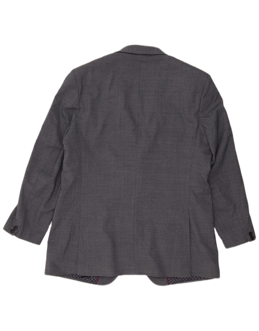 Jaqueta blazer masculina de 2 botões Marks & Spencer Reino Unido 44 XL azul poliéster