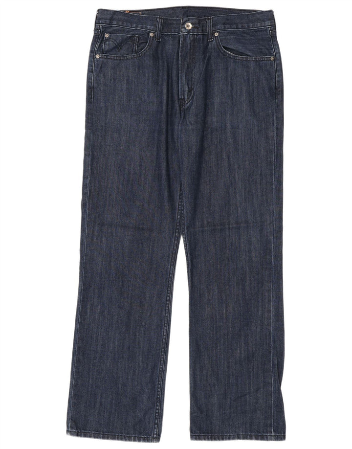 Levi's Masculino 506 Straight Jeans W36 L32 Azul Marinho Algodão