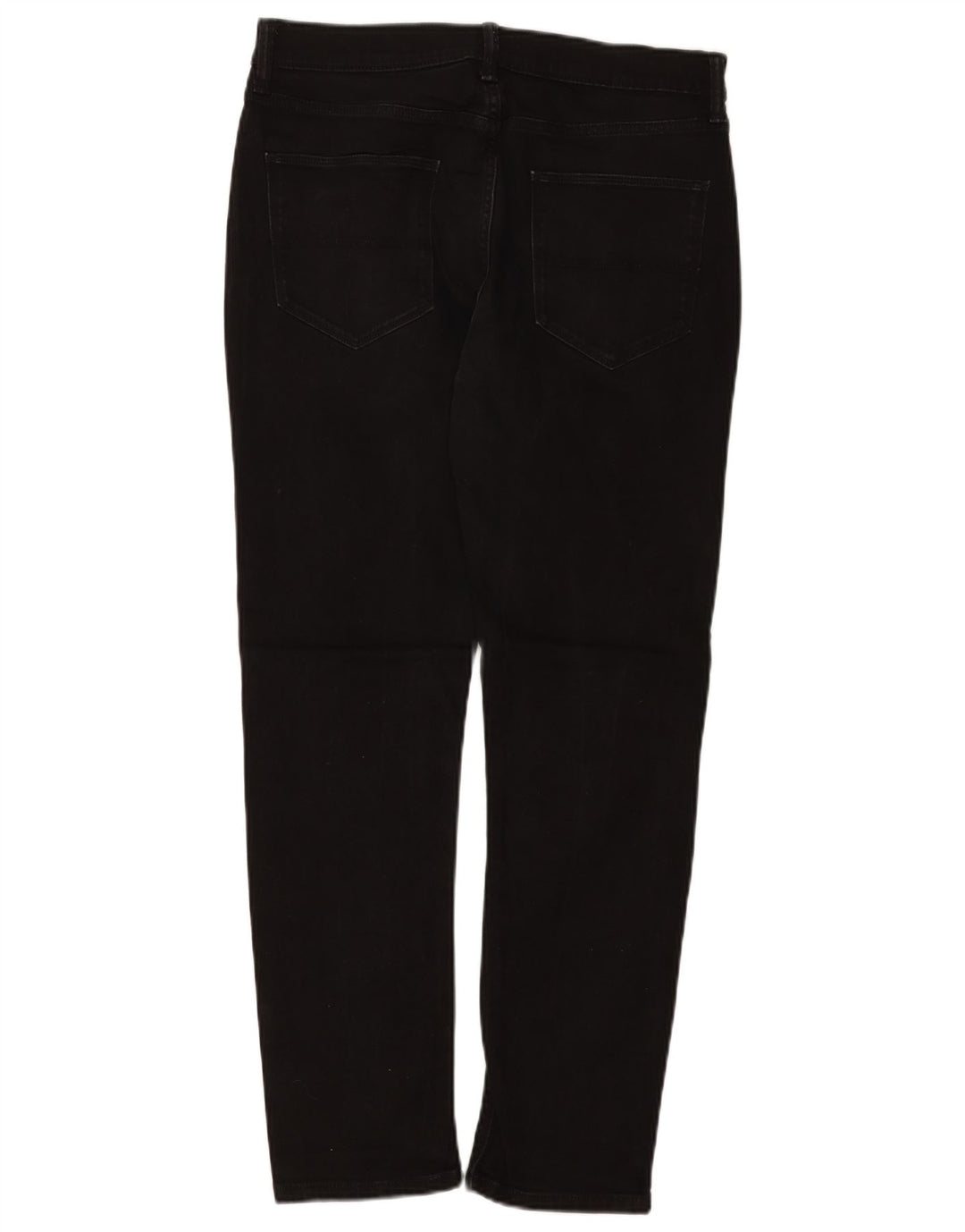 Marks & Spencer Masculino Regular Slim Jeans W32 L31 Algodão Preto