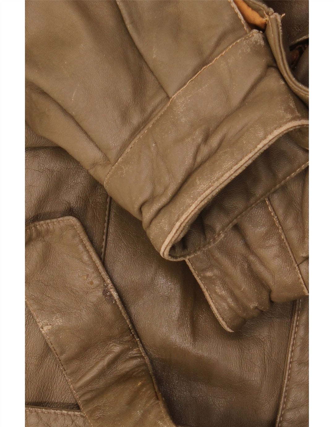 Jaqueta de couro militar masculina LIVERPOOL IT 54 2XL couro marrom