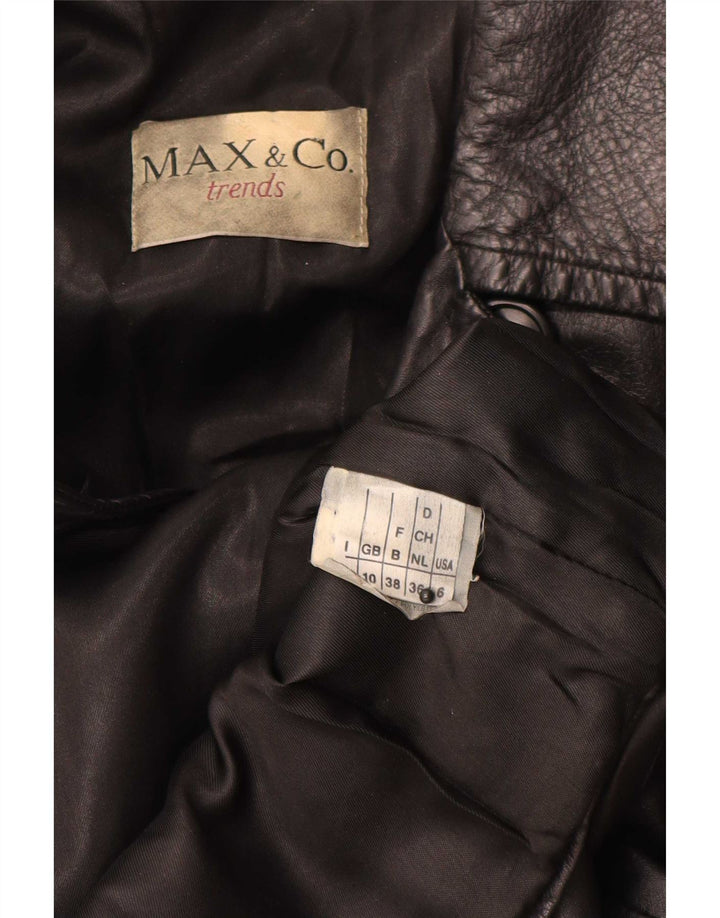 Jaqueta feminina oversized solta ajuste UK 10 pequena preta