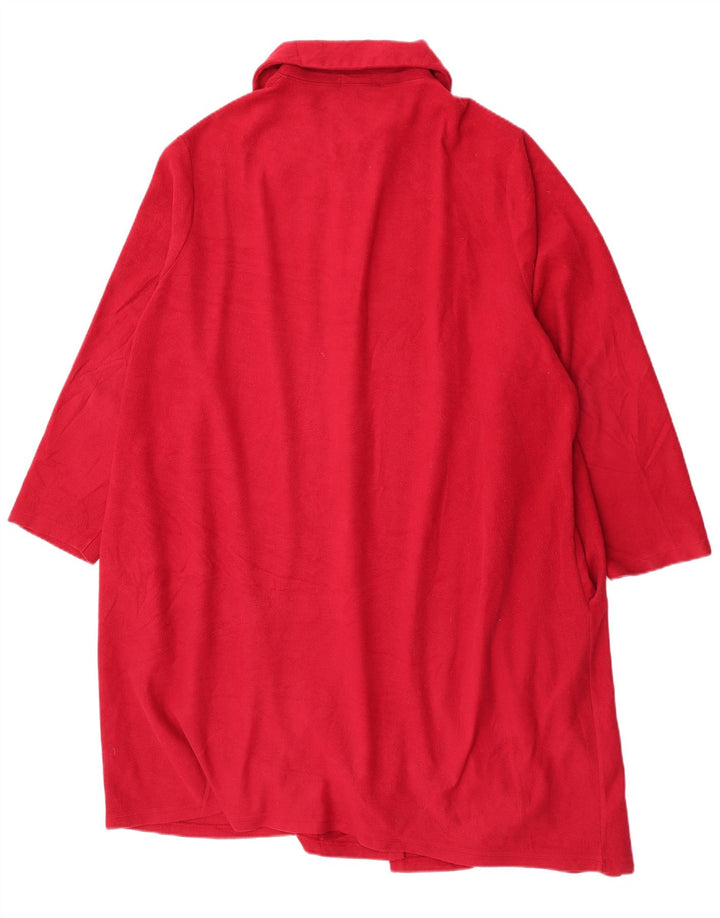 Vestido feminino de lã Marks & Spencer Reino Unido 20/22 2XL poliéster vermelho