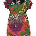Vestido feminino gráfico bolha Desigual Reino Unido 10 pequeno floral multicolorido