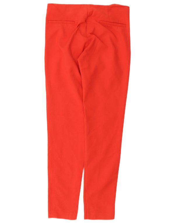 Calça feminina casual skinny Zara XS W25 L28 algodão vermelho
