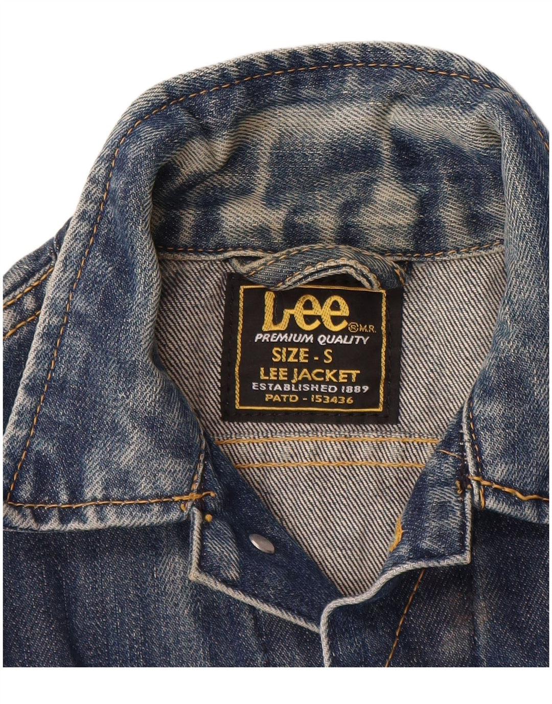 Jaqueta jeans feminina LEE UK 10 algodão azul pequeno