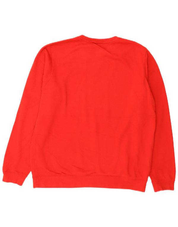 Nike Mens Moletom Jumper XL Algodão Vermelho