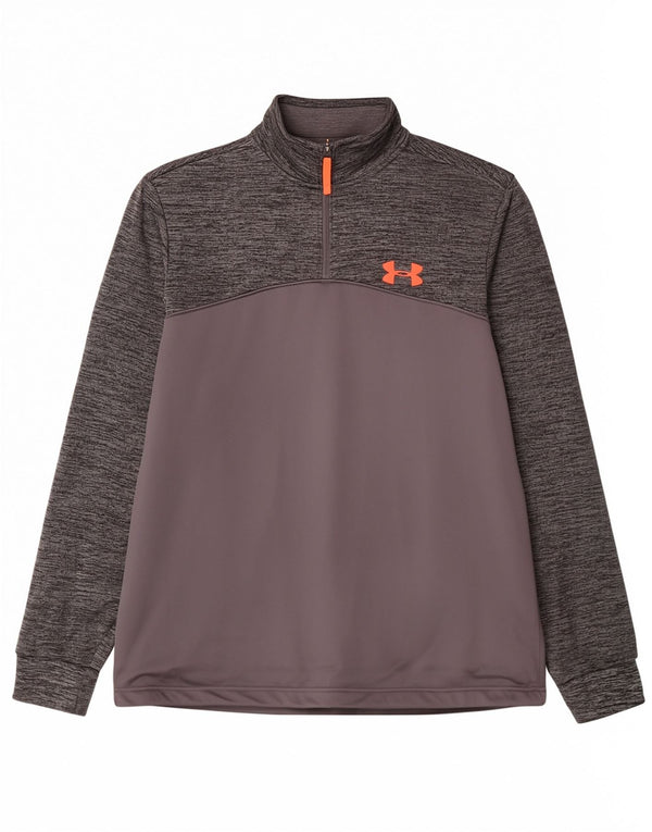 Under Armour Mens Cold Gear Pulôver Treino Top Cinza Médio Salpicado