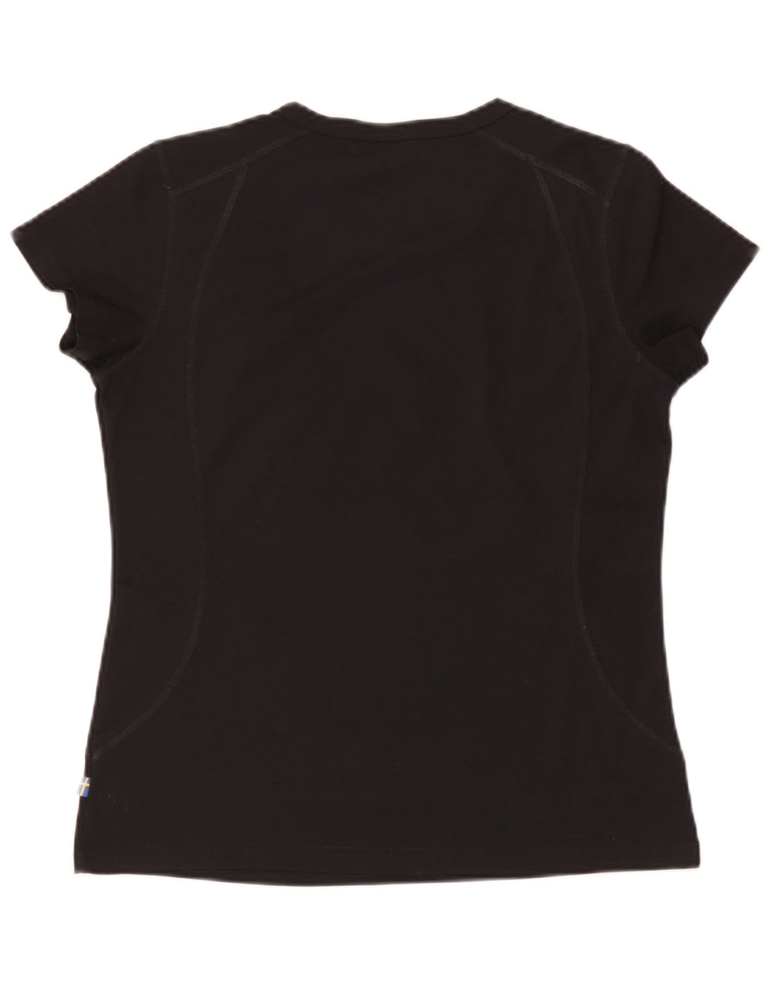 Camiseta feminina Fjall Raven UK 14 poliéster preto médio