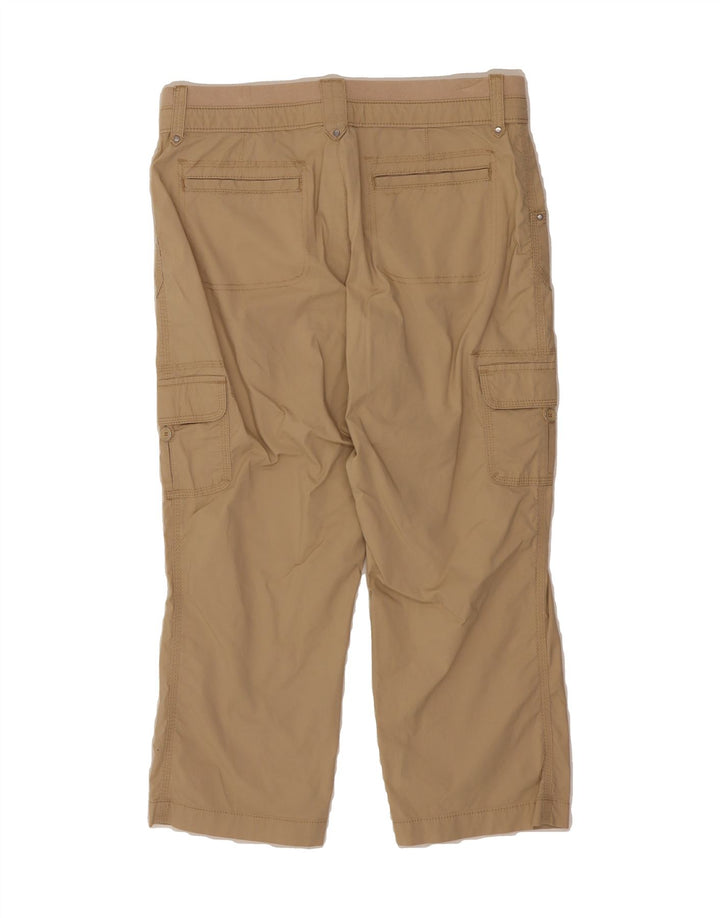 LEE Womens Relaxed Fit Capri Trousers US 10 Large W30 L22 Beige Cotton Vintage Lee and Second-Hand Lee from Messina Hembry 