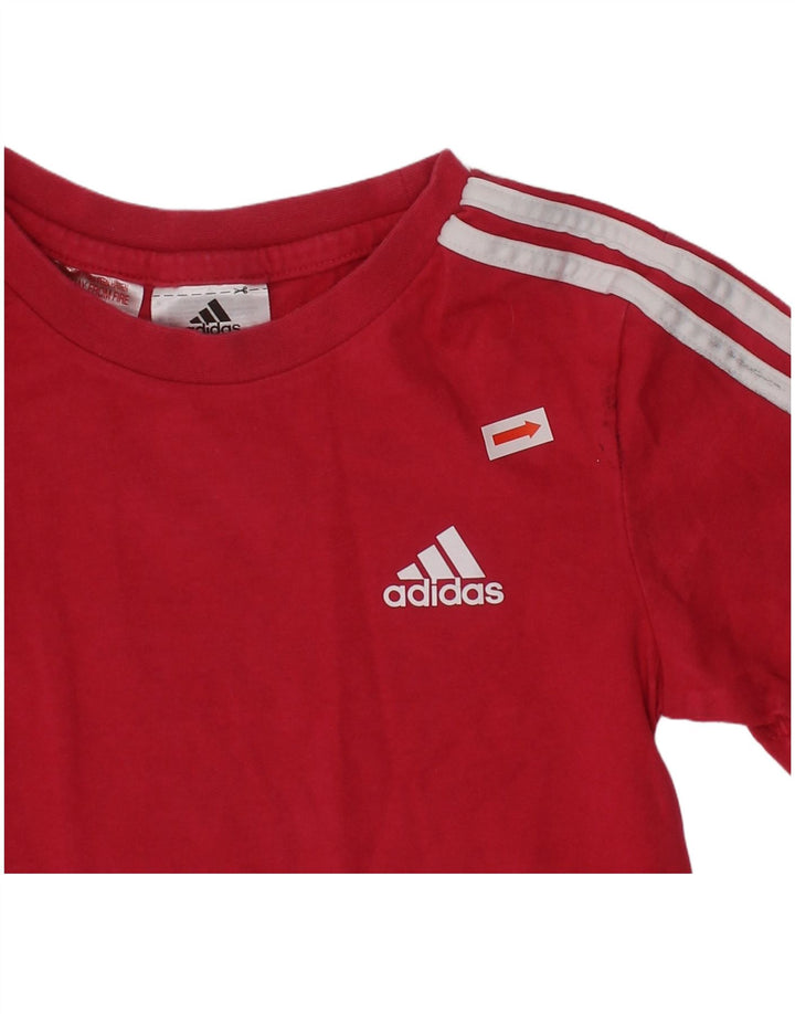 Camiseta Adidas Menina 2-3 Anos Algodão Borgonha