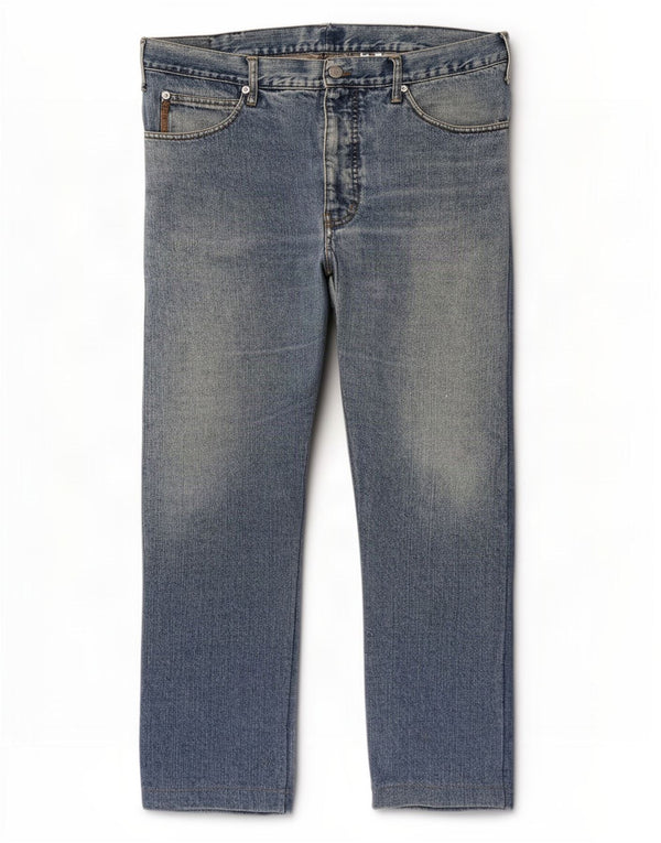 Calça jeans reta masculina Armani Comfort Fit W40 L28 azul