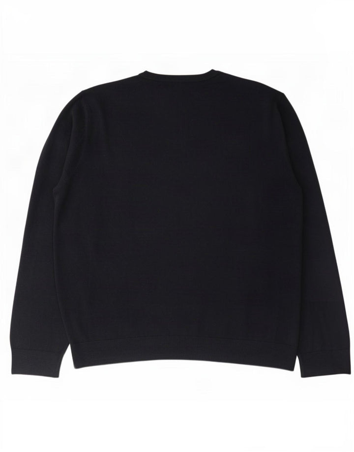 Suéter masculino Marks & Spencer com gola redonda 3XL azul marinho acrílico