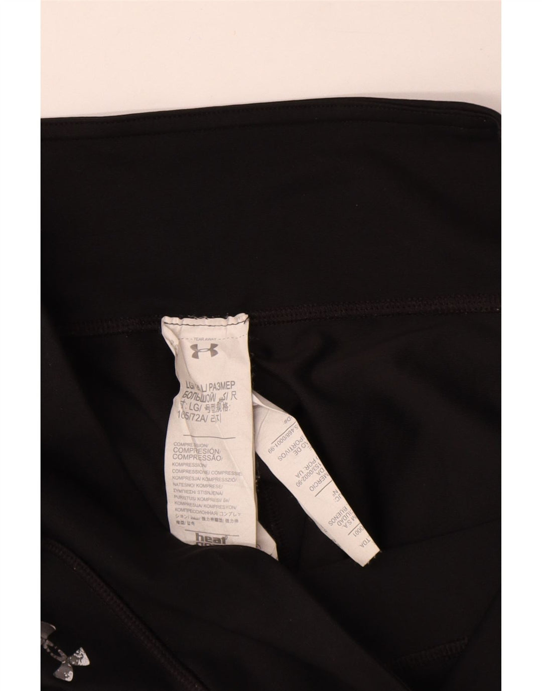 Under Armour Womens Graphic Capri Leggings Reino Unido 14 Grande Poliéster Preto