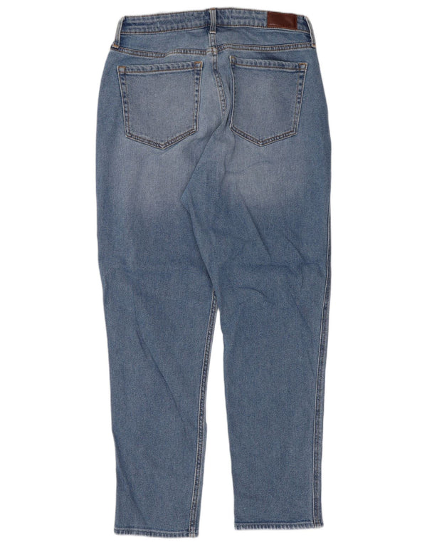 Calça jeans feminina Hollister Mom Jean cintura alta cônica US 11 grande W30 L25 azul