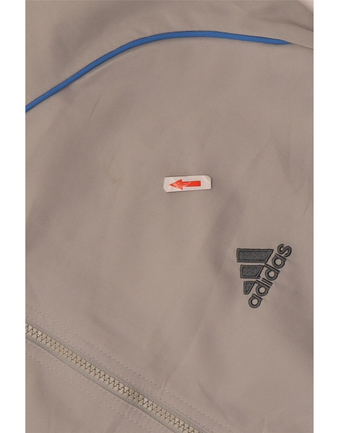 Adidas Mens Tracksuit Top Jacket UK 42/44 Grande Cinza Poliéster