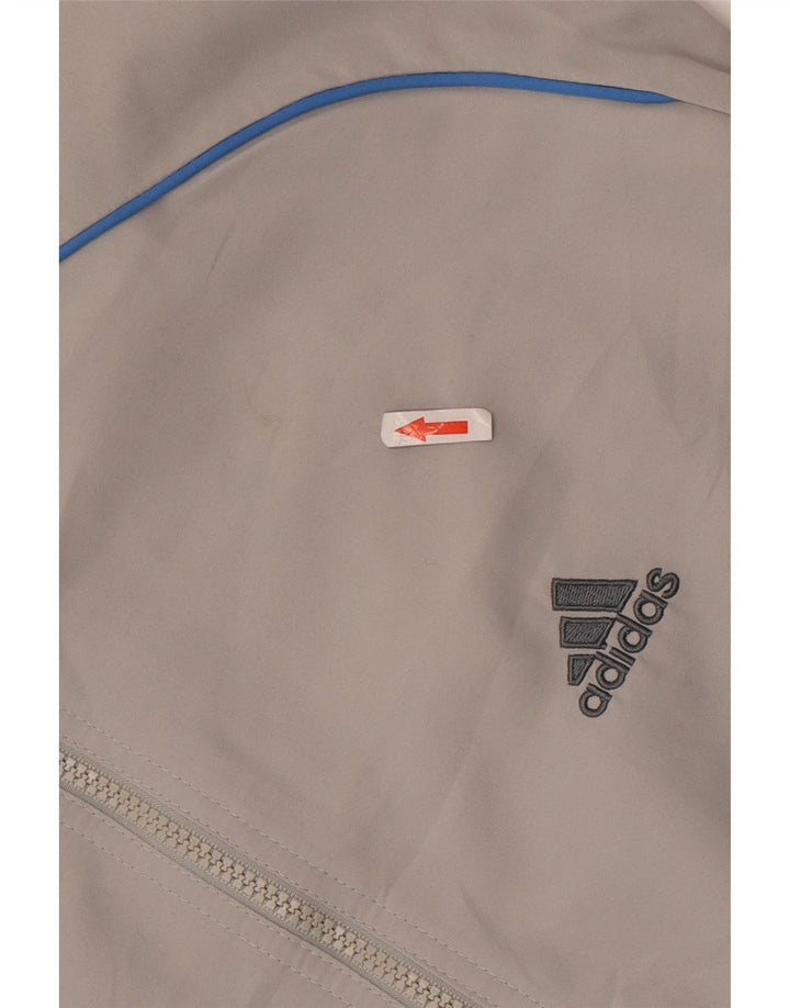 Adidas Mens Tracksuit Top Jacket UK 42/44 Grande Cinza Poliéster